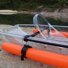 Caiaque inferior de vidro da força de alta elasticidade, barco plástico pequeno da água calma