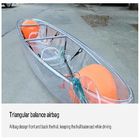 Barco claro personalizado do policarbonato para a pesca/canoa de cristal do PC