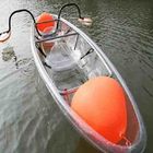 Barco dos esportes de água da folha do PC, caiaque dobro durável da pesca com pedais do pé