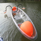 Barco plástico de duas pessoas claro, capacidade de peso 180KG caiaque do oceano de 10 pés