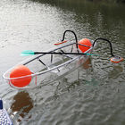 Barco de enfileiramento plástico transparente, barcos de pesca do rio da lâmina de 0 - 360 graus