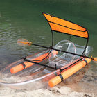 Pesca do caiaque da canoa do policarbonato, levar fácil dos barcos de pesca do lago/rio