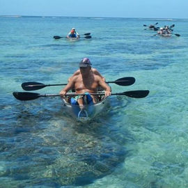 barco de pesca do homem do plástico 2 do PC de 6mm, canoa durável da pesca de mar com pedais do pé