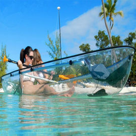 Barcos de pesca claros duráveis da fibra de vidro, portal impermeável canoa de 12 pés