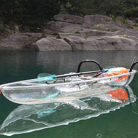 Assentos dobro caiaque plástico duro, impacto - canoa resistente da pesca para o uso do oceano