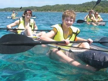 Caiaque plástico claro durável que pesca 1 jato da canoa do lago person com pedais e Seat